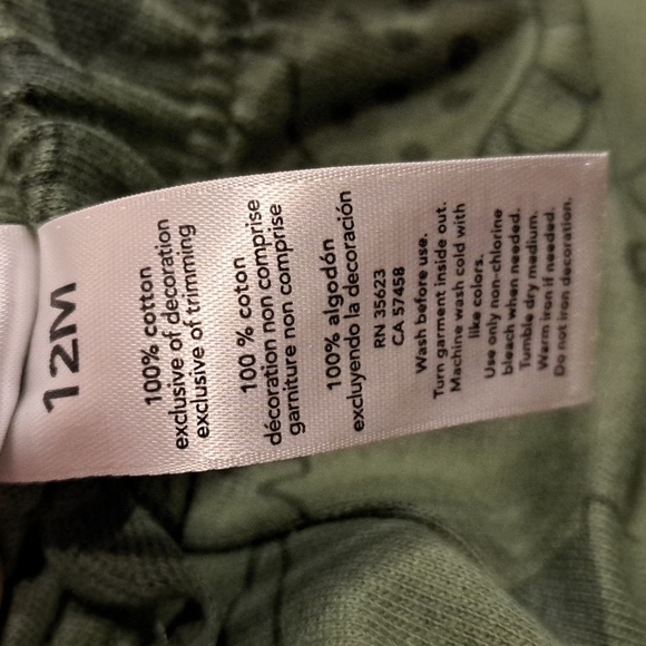 Child of Mine by Carter's 12 of 18 months tshirt & pants set - Picture 5 of 10